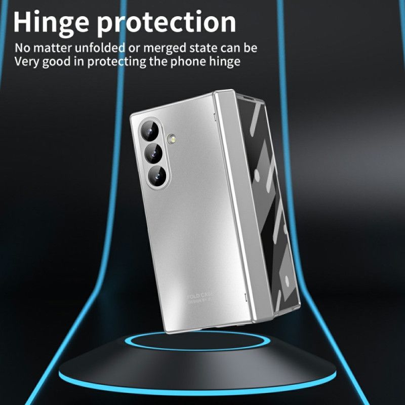 Kryt Na Samsung Galaxy Z Fold 7 Kovový Efekt S Ochranou Obrazovky
