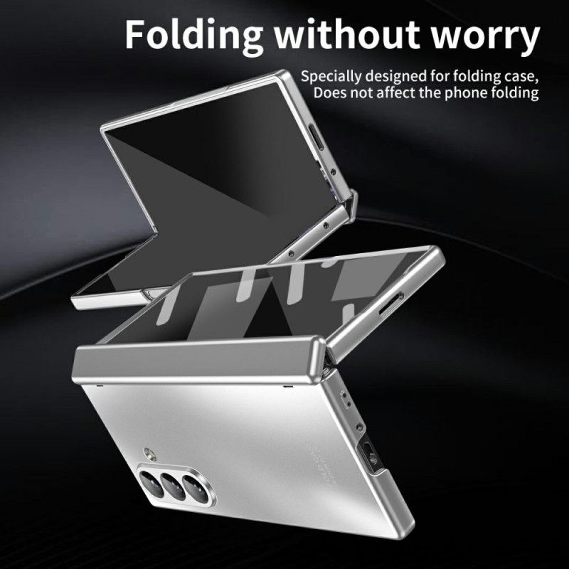 Kryt Na Samsung Galaxy Z Fold 7 Kovový Efekt S Ochranou Obrazovky