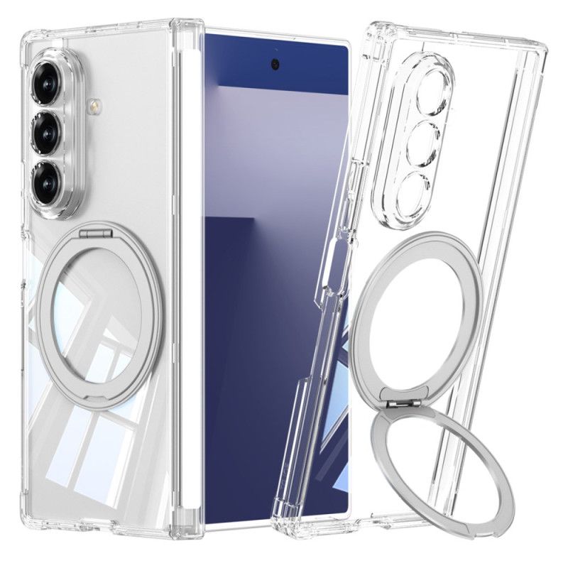 Kryt Na Samsung Galaxy Z Fold 7 Průsvitný Magnetický Pant Se Stojánkem