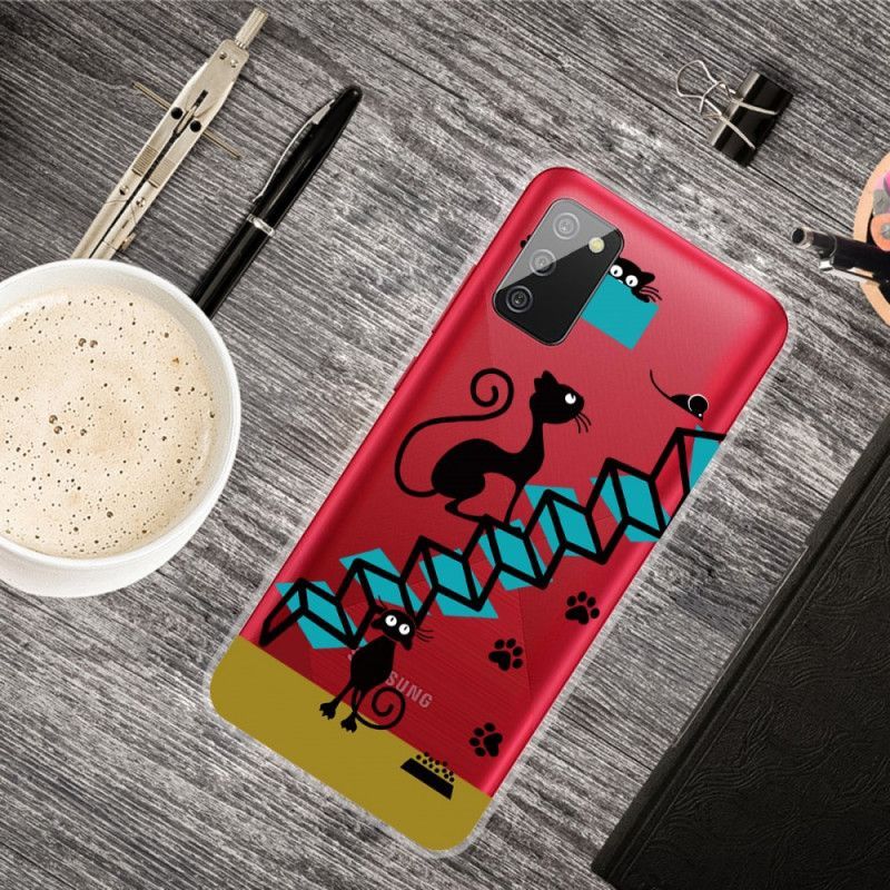 Kryt Samsung Galaxy A02s Legrační Kočky