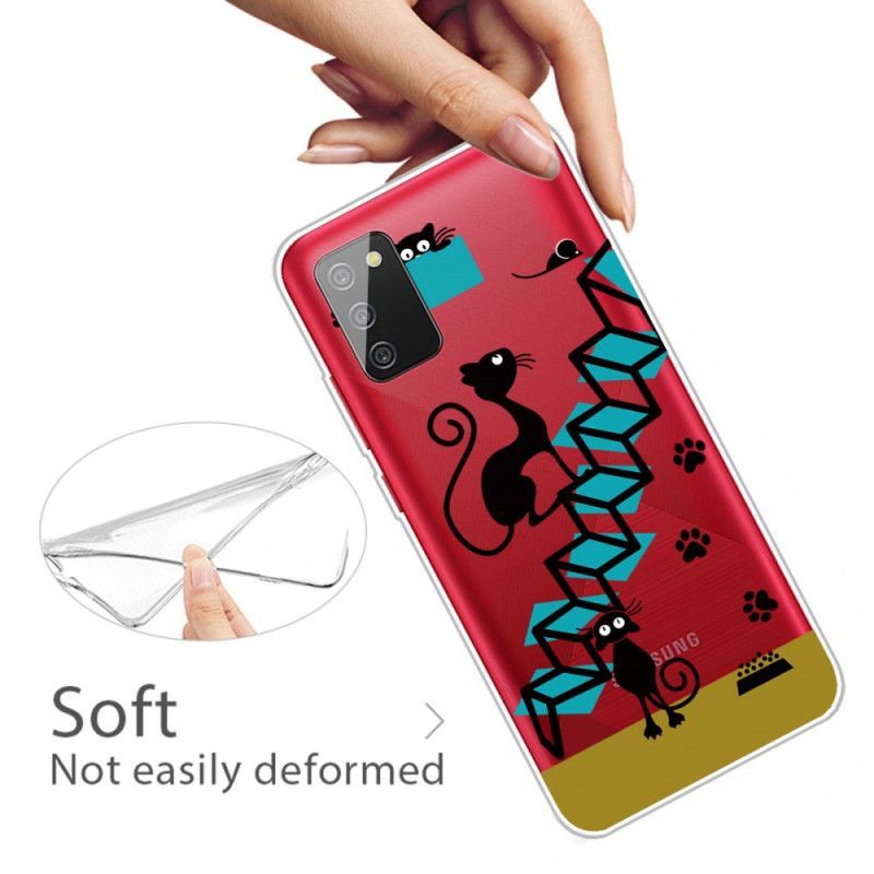 Kryt Samsung Galaxy A02s Legrační Kočky