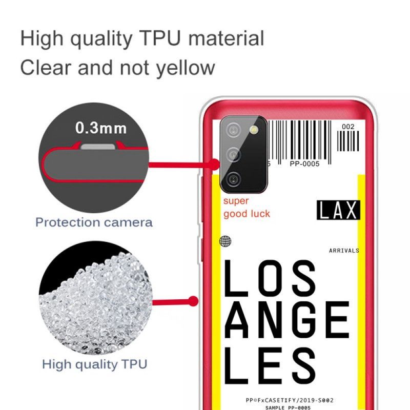 Kryt Samsung Galaxy A02s Palubní Vstupenka Do Los Angeles