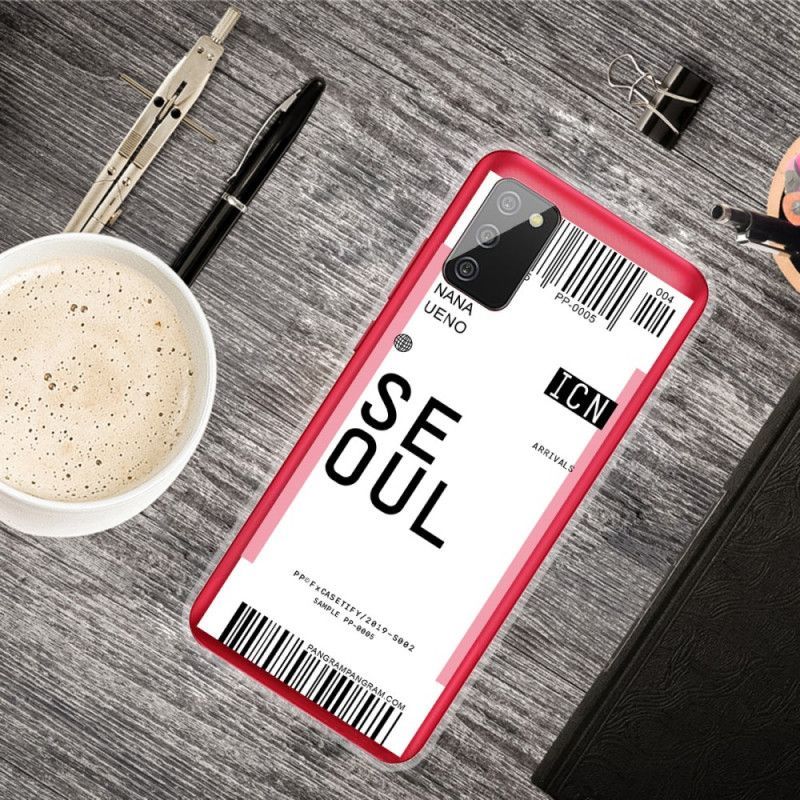 Kryt Samsung Galaxy A02s Palubní Vstupenka Do Soulu