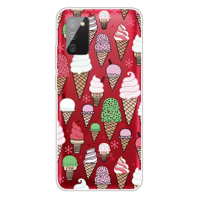 Kryt Samsung Galaxy A02s Smetanová Zmrzlina