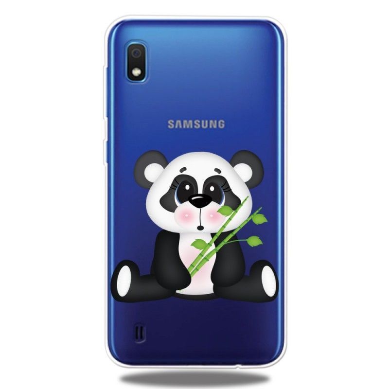 Kryt Samsung Galaxy A10 Transparentní Smutná Panda