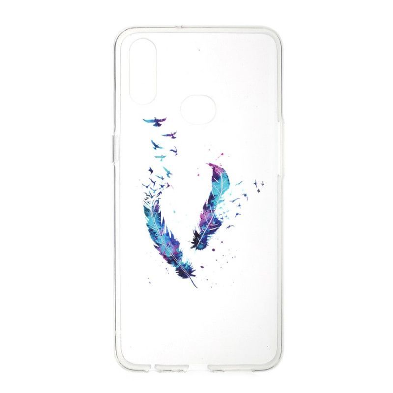 Kryt Samsung Galaxy A10s Průhledné Peří