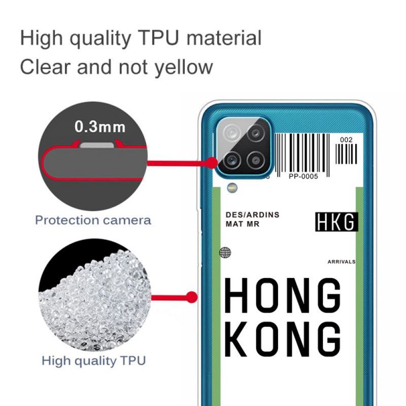 Kryt Samsung Galaxy A12 Palubní Vstupenka Do Hongkongu
