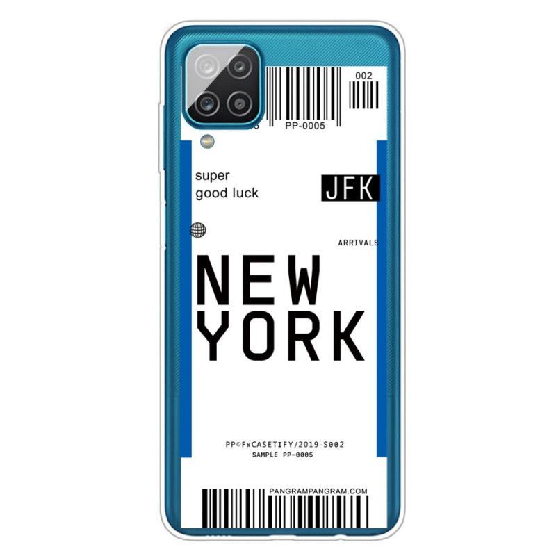 Kryt Samsung Galaxy A12 Palubní Vstupenka Do New Yorku