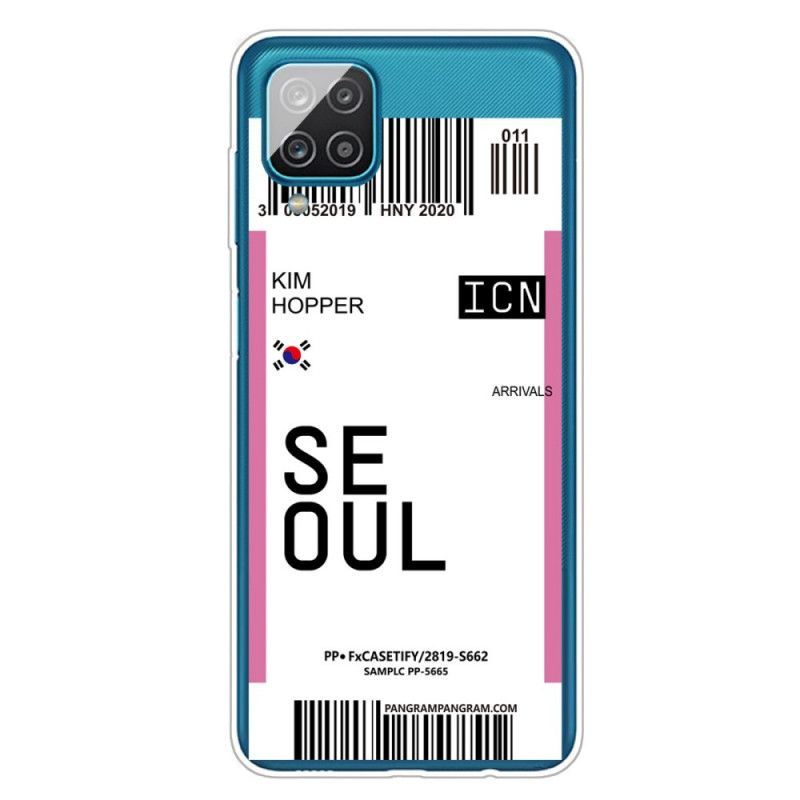 Kryt Samsung Galaxy A12 Palubní Vstupenka Do Soulu