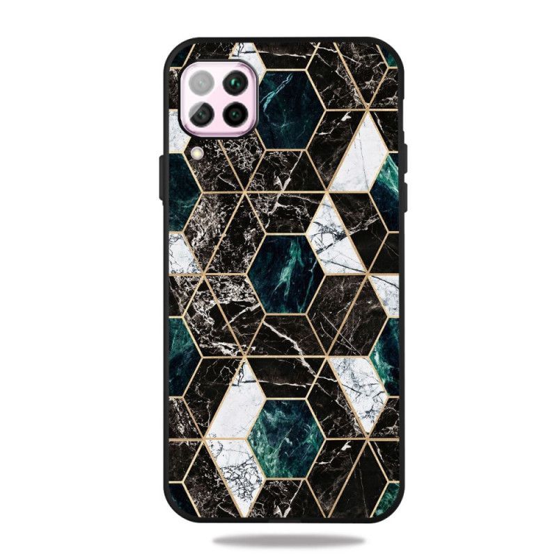 Kryt Samsung Galaxy A12mramorová Barevná Geometrie