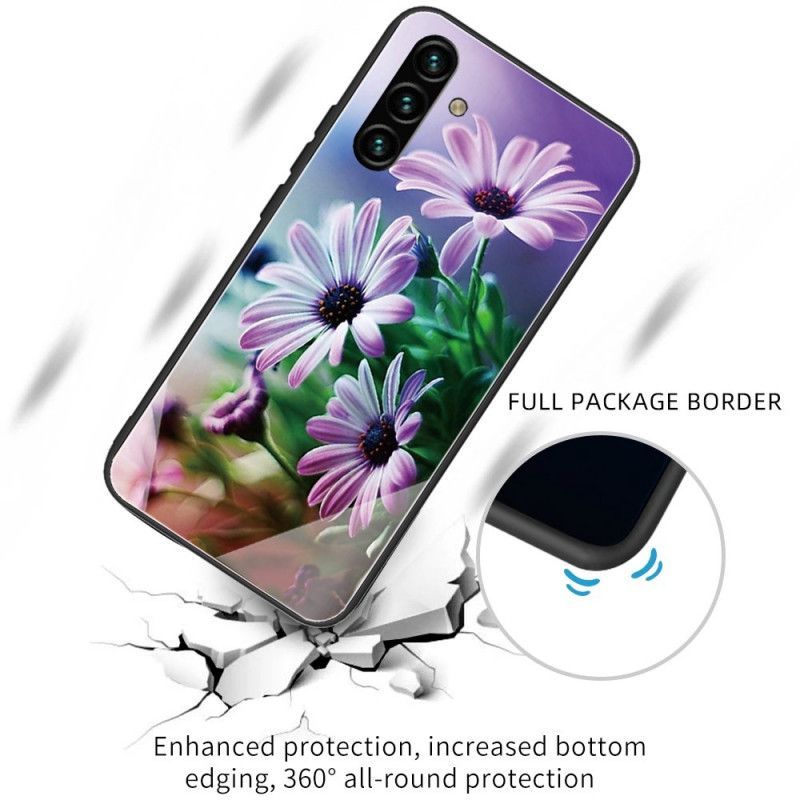 Kryt Samsung Galaxy A13 5g Květy Z Tvrzeného Skla