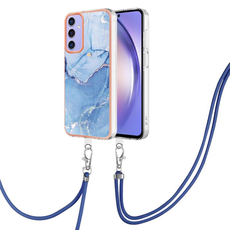 Kryt Samsung Galaxy A15 5g Šňůra S Mramorovým Efektem