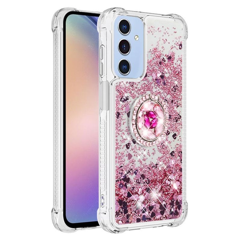 Kryt Samsung Galaxy A15 5g Tekutý Třpytivý Podpůrný Kroužek