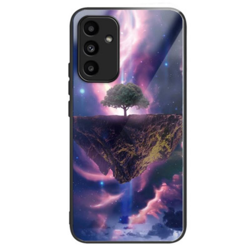 Kryt Samsung Galaxy A15 Kryty Na Mobil Noční Tvrzené Sklo Aurora