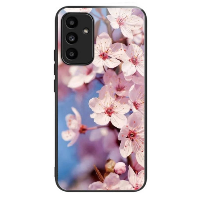 Kryt Samsung Galaxy A15 Tvrzené Sklo Broskvové Květy