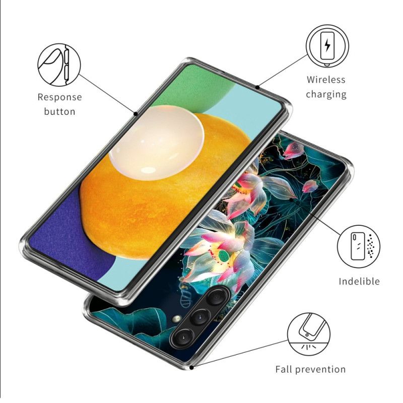 Kryt Samsung Galaxy A16 5g Silikonové Květiny
