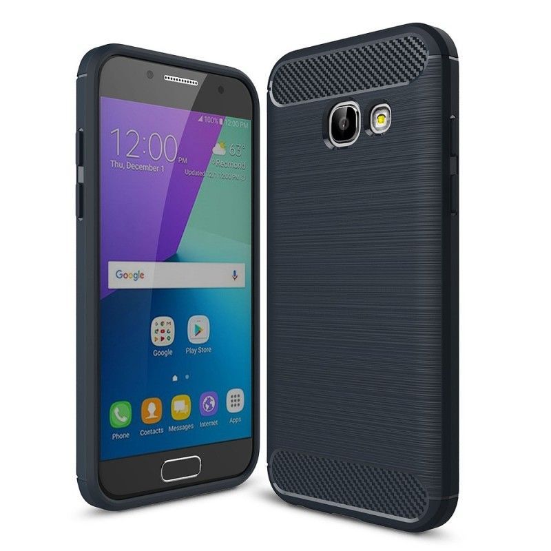 Kryt Samsung Galaxy A3 2017 Kartáčované Uhlíkové Vlákno
