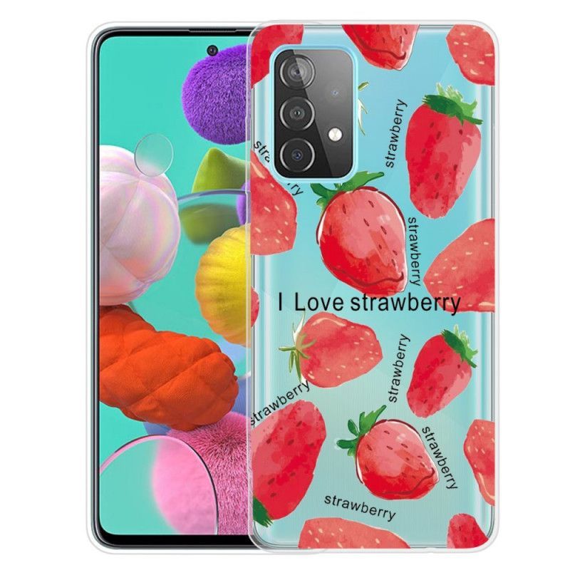Kryt Samsung Galaxy A32 5g Jahody / Miluji Jahody