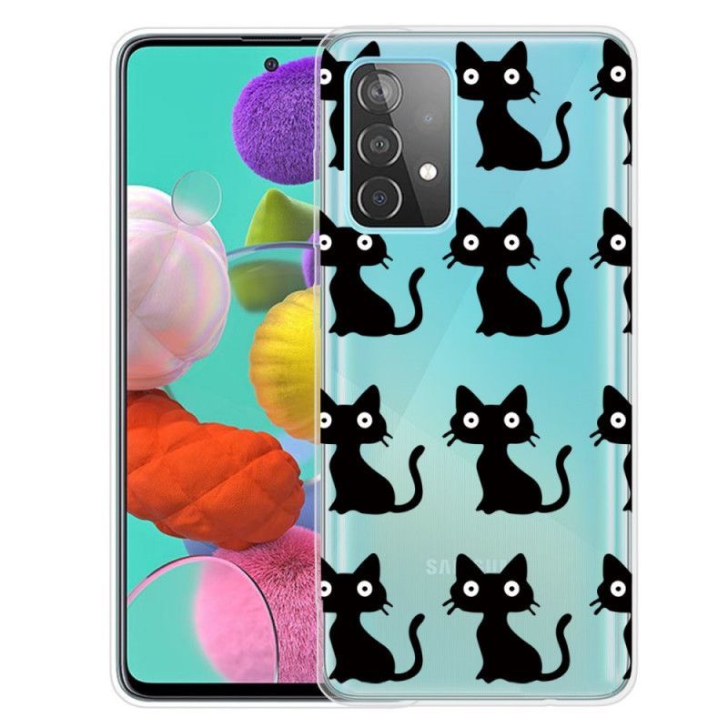 Kryt Samsung Galaxy A32 5g Více Černých Koček