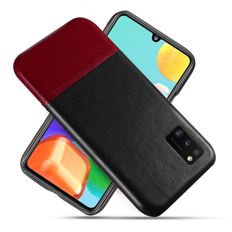 Kryt Samsung Galaxy A41 Ksq Dvoubarevný Kožený Efekt