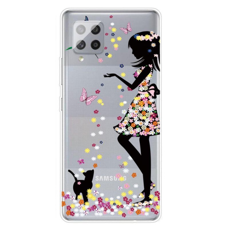 Kryt Samsung Galaxy A42 5g Pěkná Květinová Hlava