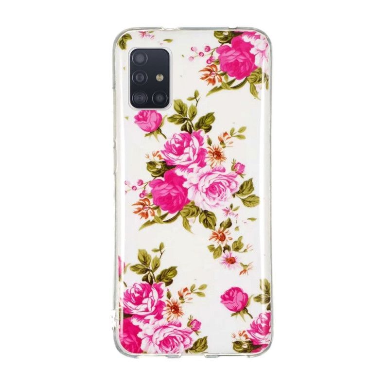 Kryt Samsung Galaxy A51 5g Fluorescenční Květy Svobody
