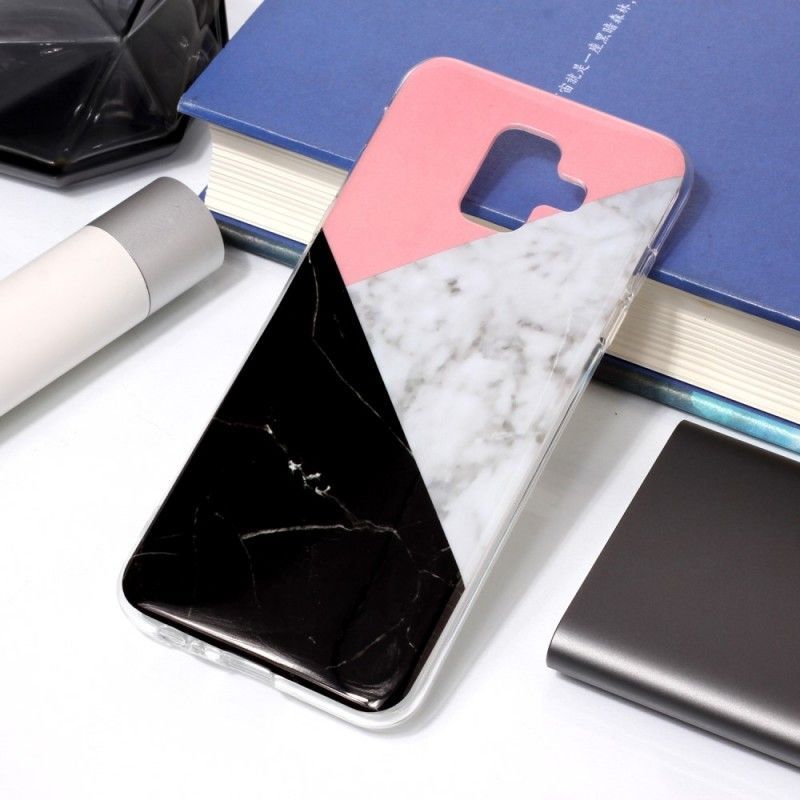 Kryt Samsung Galaxy A6 Geometrický Mramorový Efekt