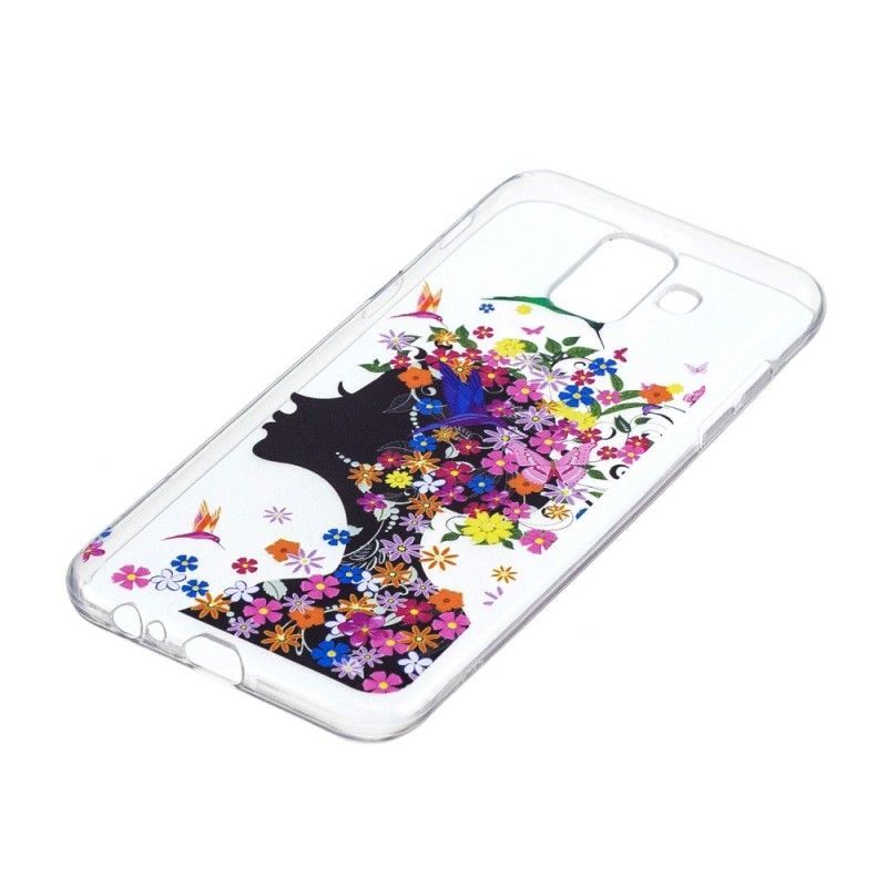 Kryt Samsung Galaxy A6 Průhledné Květinové Vlasy