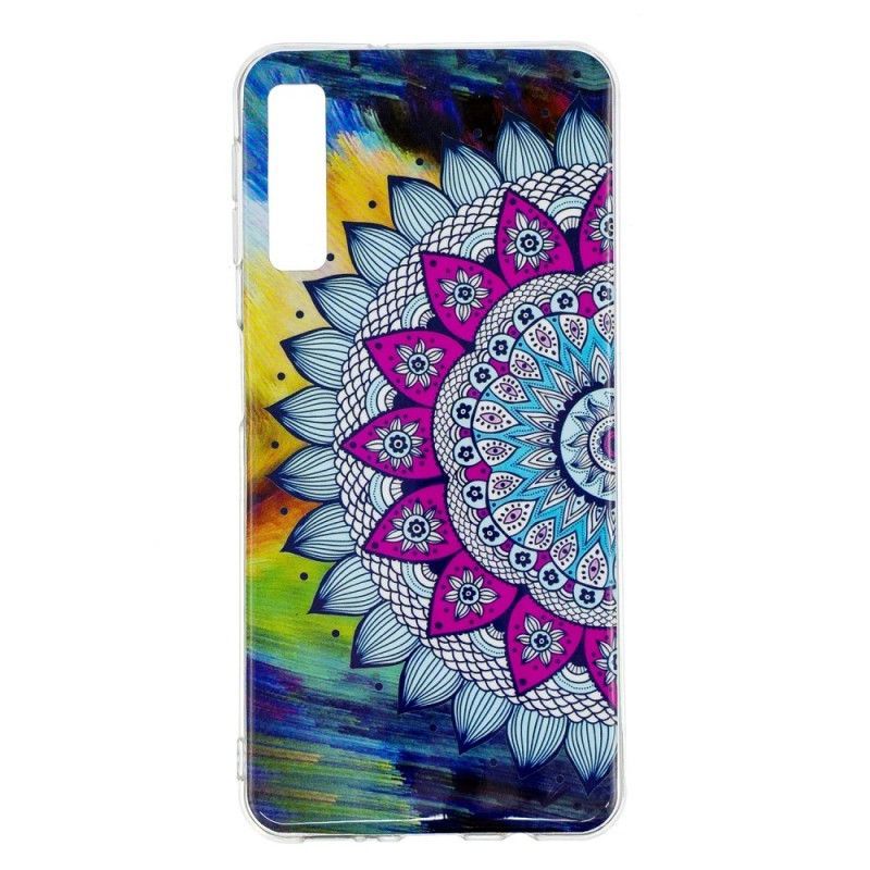 Kryt Samsung Galaxy A7 Fluorescenční Barevná Mandala