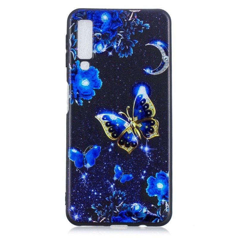 Kryt Samsung Galaxy A7 Zlatý Motýl