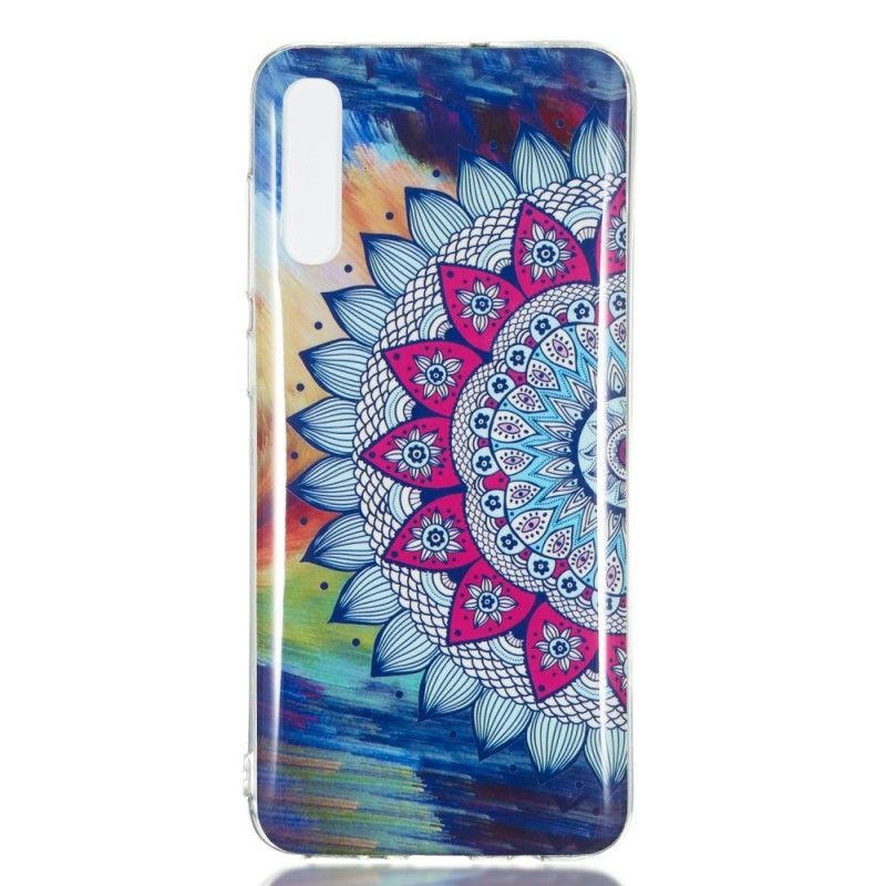 Kryt Samsung Galaxy A70 Fluorescenční Barevná Mandala