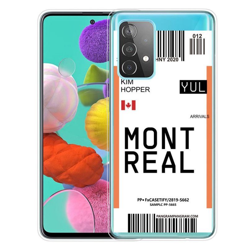 Kryt Samsung Galaxy A72 4g / A72 5g Palubní Vstupenka Do Montrealu