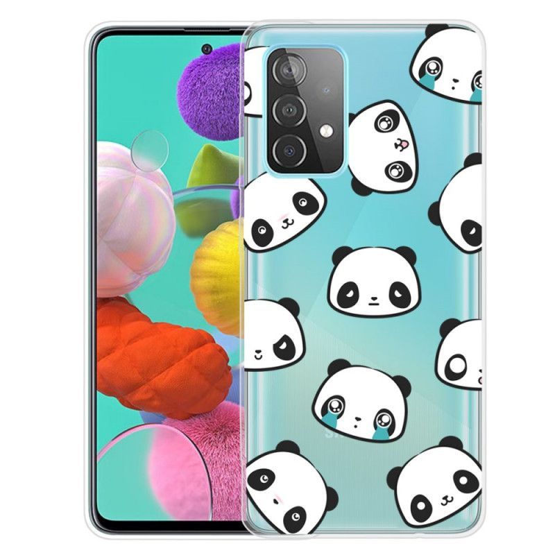 Kryt Samsung Galaxy A72 4g / A72 5g Transparentní Sentimentální Pandy