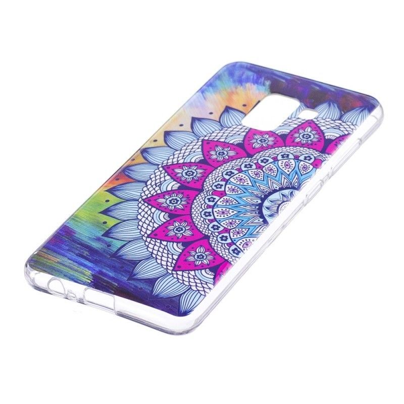 Kryt Samsung Galaxy A8 2018 Fluorescenční Barevná Mandala