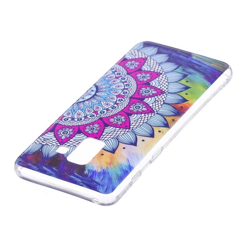 Kryt Samsung Galaxy A8 2018 Fluorescenční Barevná Mandala