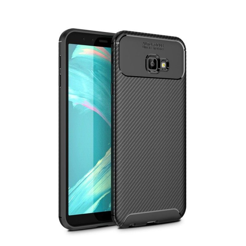 Kryt Samsung Galaxy J4 Plus Flexibilní Textura Uhlíkových Vláken