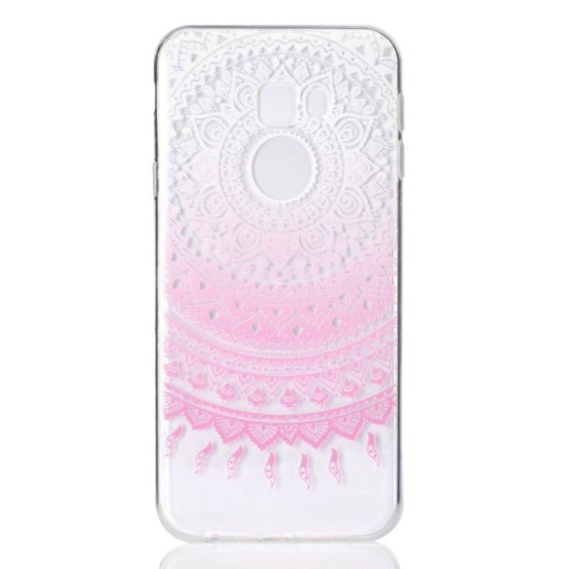Kryt Samsung Galaxy J4 Plus Průhledná Barevná Mandala