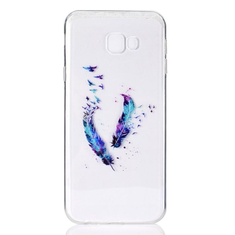 Kryt Samsung Galaxy J4 Plus Průhledné Pírko