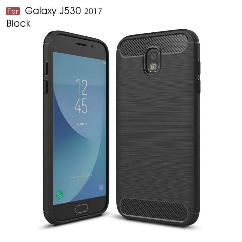 Kryt Samsung Galaxy J5 2017 Kartáčované Uhlíkové Vlákno