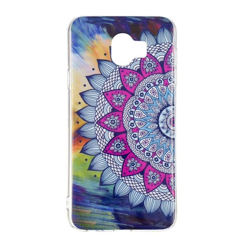 Kryt Samsung Galaxy J6 Fluorescenční Barevná Mandala