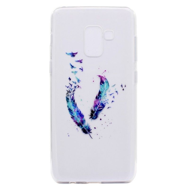 Kryt Samsung Galaxy J6 Průhledné Peří