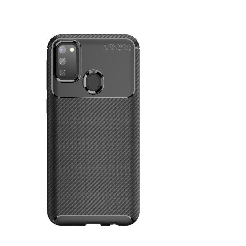 Kryt Samsung Galaxy M21 Flexibilní Textura Uhlíkových Vláken