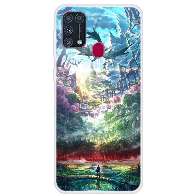 Kryt Samsung Galaxy M31 Rajská Příroda