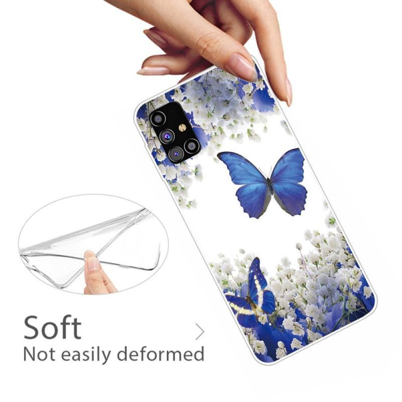 Kryt Samsung Galaxy M51 Design Motýlů