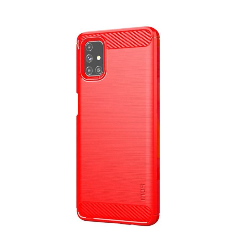 Kryt Samsung Galaxy M51 Mofi Kartáčované Uhlíkové Vlákno