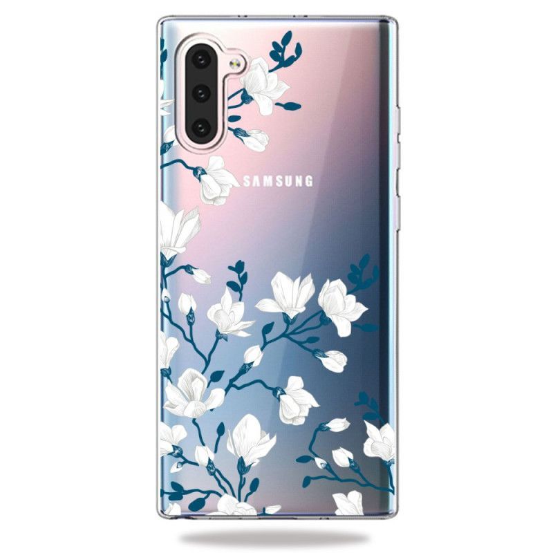 Kryt Samsung Galaxy Note 10 Bílé Květy