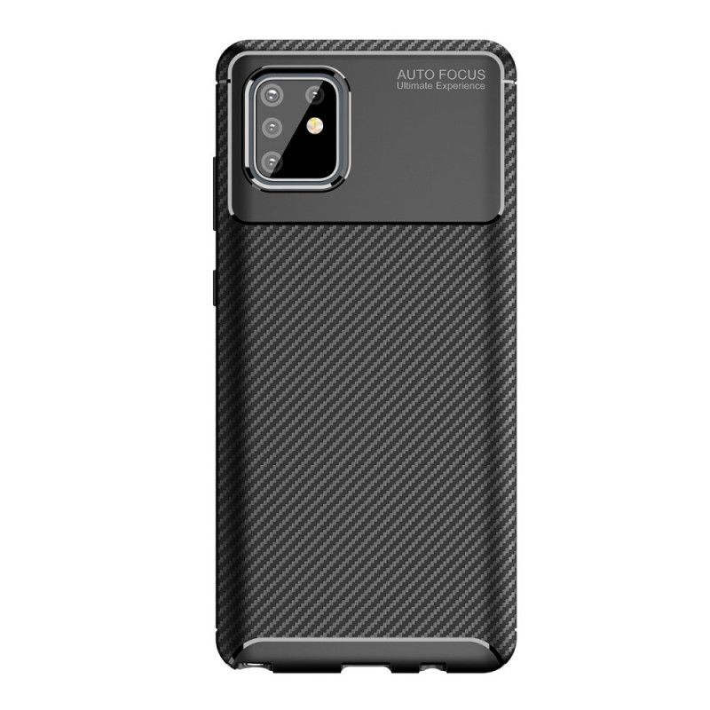 Kryt Samsung Galaxy Note 10 Lite Flexibilní Textura Uhlíkových Vláken
