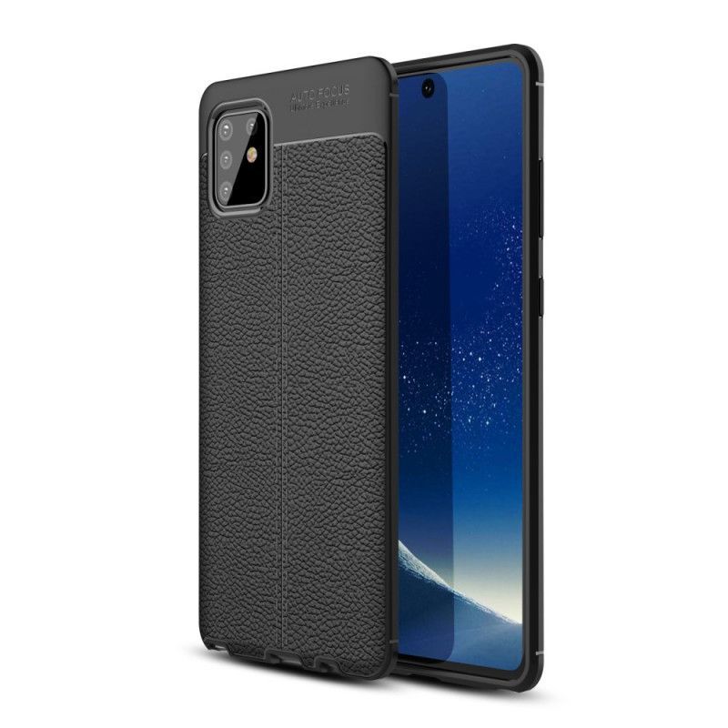 Kryt Samsung Galaxy Note 10 Lite Litchi S Dvojitým Koženým Efektem