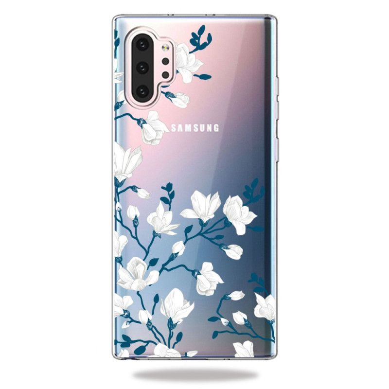 Kryt Samsung Galaxy Note 10 Plus Bílé Květy