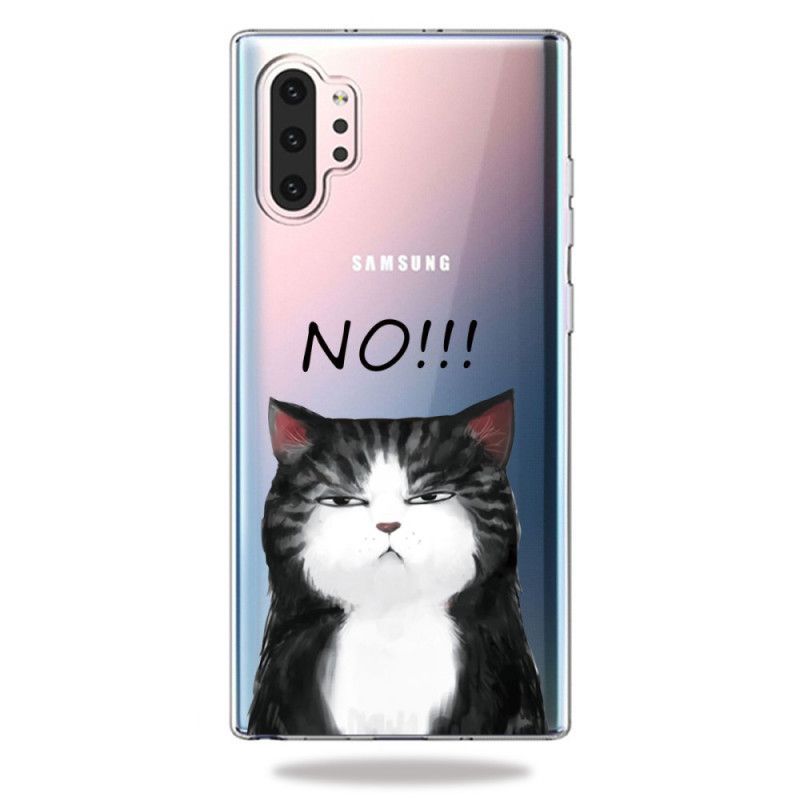 Kryt Samsung Galaxy Note 10 Plus Kočka Která Říká Ne